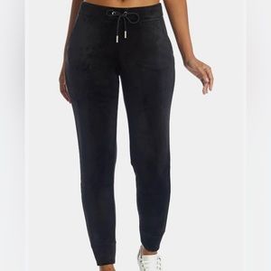 Juicy Couture Black Velour Joggers XS